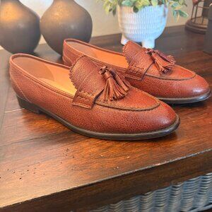 J. Crew Brown Leather Tassel Loafers